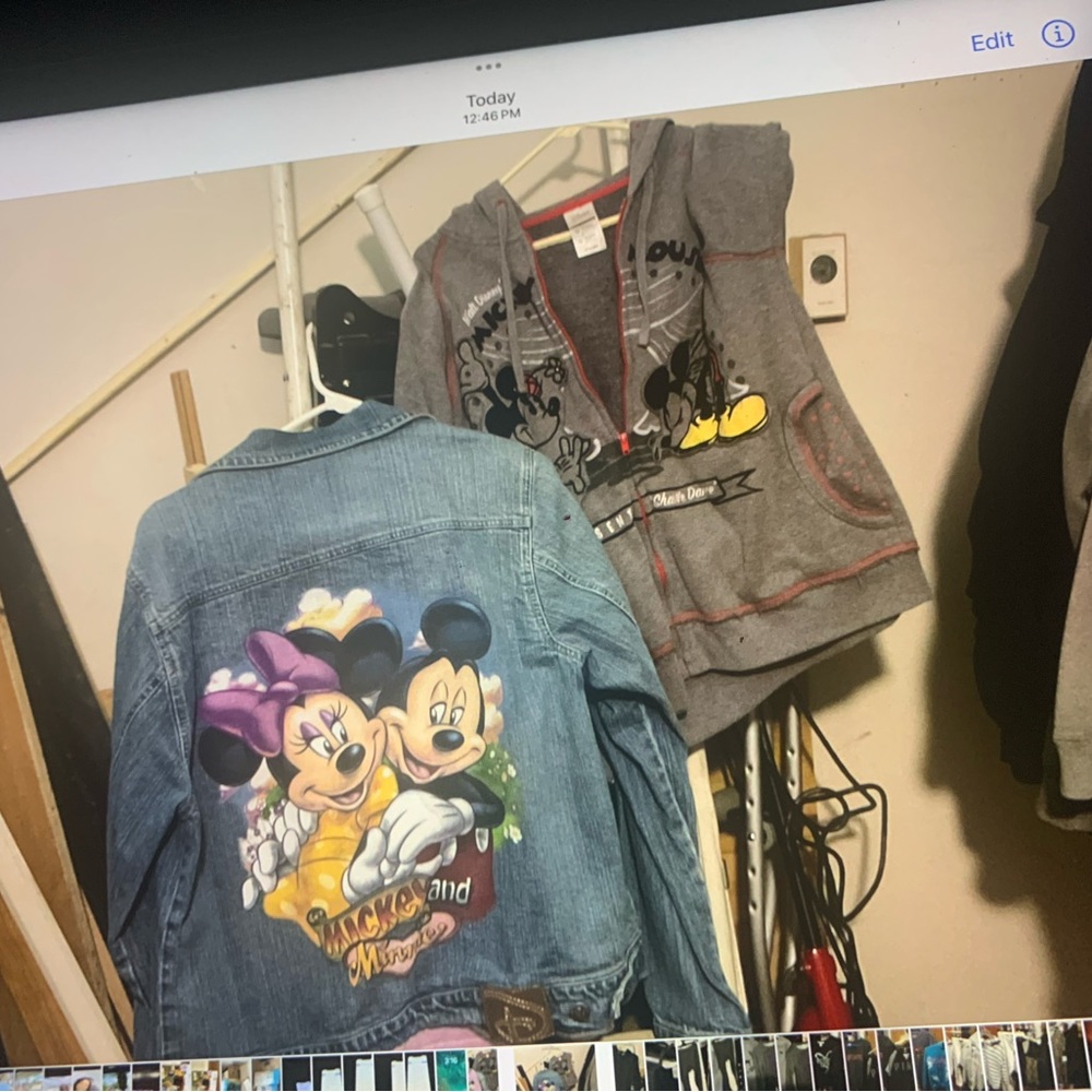 Mickey and Minnie  Denim Jacket - Blue